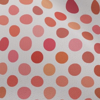 Pink Orange Dots Chiffon