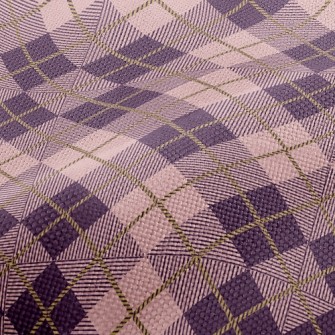 Pink And Purple Plaid Performance Linen