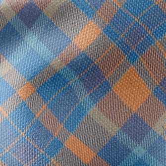 Ocean Blue Check Waterproof Canvas