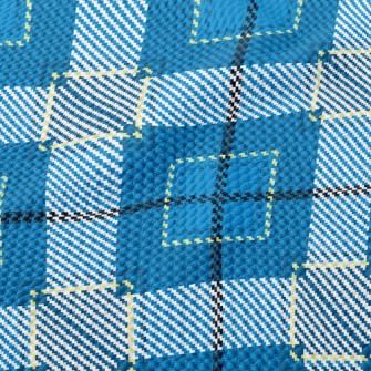 Blue Square Birdseye Piqué
