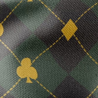 Playing Card Plaid Waterproof Canvas