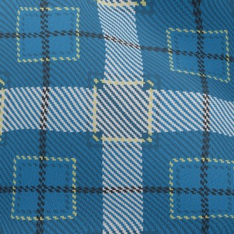 Blue Square Chiffon