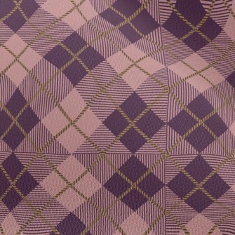 Pink And Purple Plaid Chiffon