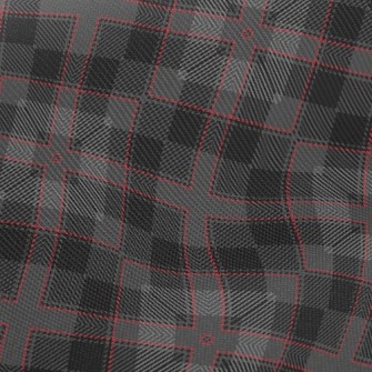 Black Woven Plaid Twill