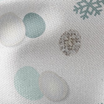 Bright Snowflake Dots Waterproof Canvas
