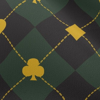 Playing Card Plaid Chiffon