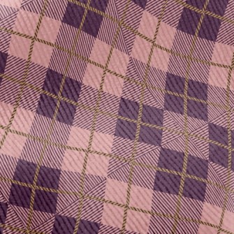 Pink And Purple Plaid Standard Corduroy