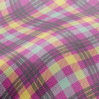 Bright Plaid Performance Linen