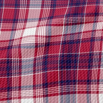 Autumn And Winter Plaid Patter Birdseye Piqué