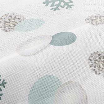 Bright Snowflake Dots Performance Linen