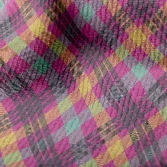 Bright Plaid Terry