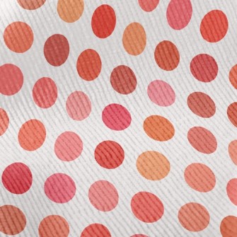 Pink Orange Dots Standard Corduroy