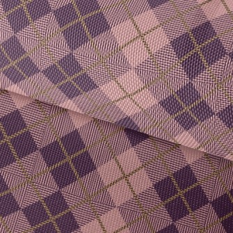 Pink And Purple Plaid Waterproof Oxford