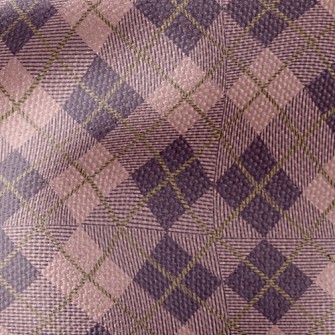 Pink And Purple Plaid Waterproof Canvas