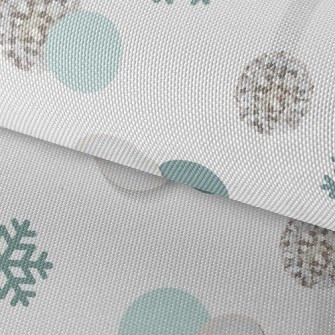 Bright Snowflake Dots Waterproof Oxford