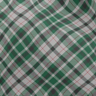 Green Square Stripes Chiffon