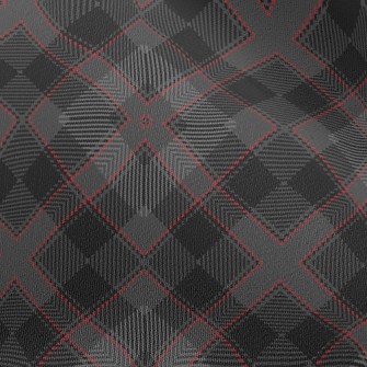 Black Woven Plaid Chiffon