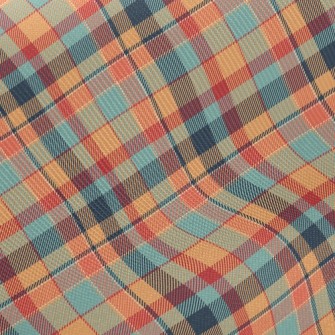 Orange Scotch Plaid Twill
