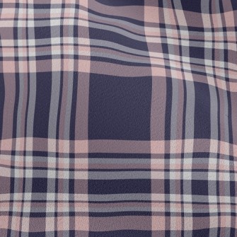 Purple Plaid Chiffon