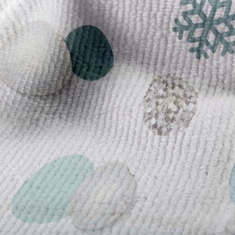 Bright Snowflake Dots Terry