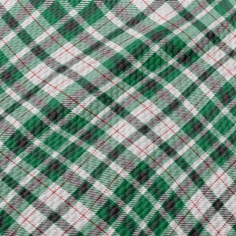 Green Square Stripes Birdseye Piqué