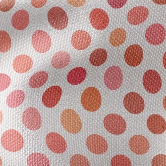Pink Orange Dots Waterproof Canvas