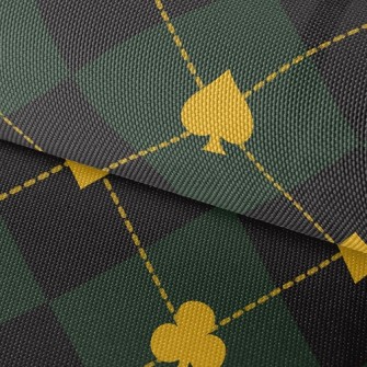 Playing Card Plaid Waterproof Oxford