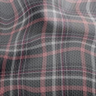 Stable Plaid Athletic Mesh Flat Back