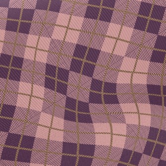Pink And Purple Plaid Twill