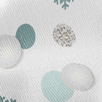 Bright Snowflake Dots Standard Corduroy