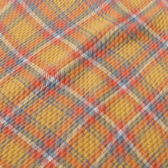 Orange Sulanger Birdseye Piqué