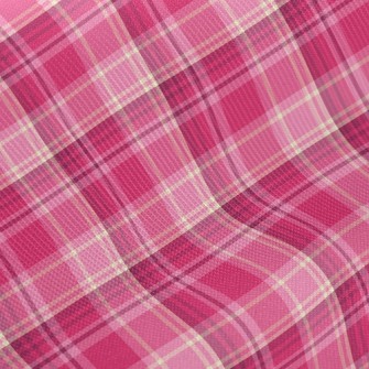 Sweet Pink Plaid Twill