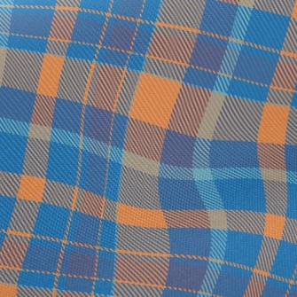 Ocean Blue Check Twill