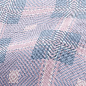 Pink And Blue Braid Performance Linen