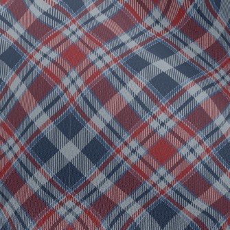 Elegant Red And Blue Small Pla Chiffon