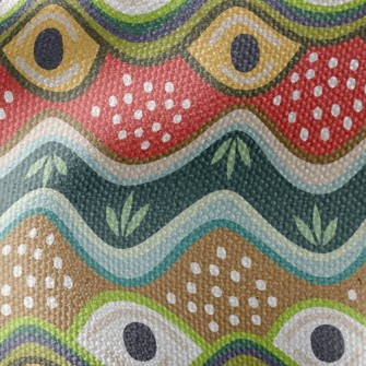 Tribal Eyes Waterproof Canvas
