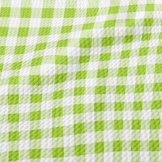 Green Checkerboard Birdseye Piqué