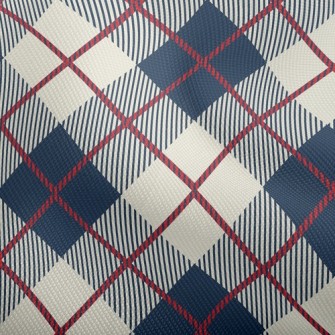 Blue Scotch Plaid Dobby