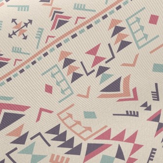 Colorful Triangle Diagram Twill