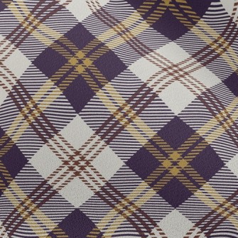 Elegant Purple Plaid Chiffon