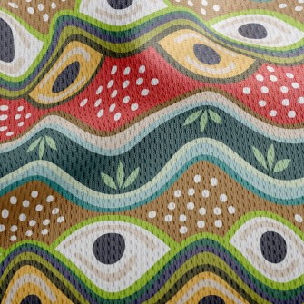 Tribal Eyes Athletic Mesh Flat Back