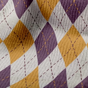 Purple And Yellow Rhombus Terry