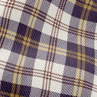 Elegant Purple Plaid Standard Corduroy