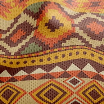Ethnic Style Athletic Mesh Flat Back