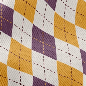 Purple And Yellow Rhombus Standard Corduroy