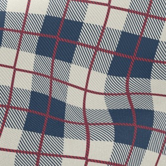 Blue Scotch Plaid Twill