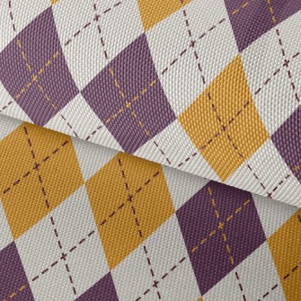 Purple And Yellow Rhombus Waterproof Oxford