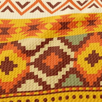 Ethnic Style Birdseye Piqué
