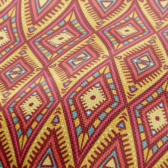 Cute Orange Doodle Performance Linen