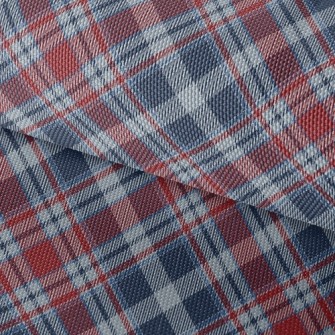 Elegant Red And Blue Small Pla Waterproof Oxford
